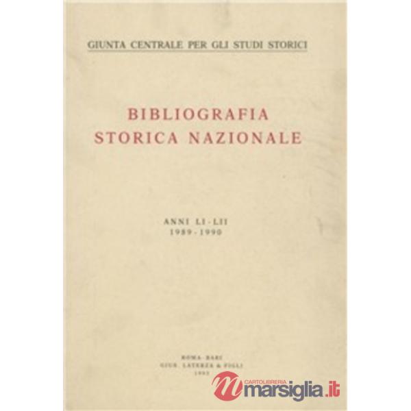 Bibliografia storica nazionale (1989-1990) vol. 51-52