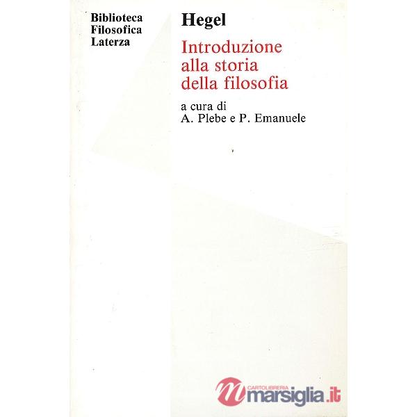 INTRODUZIONE ALLA ST.D/FILOSOFIA (PLEBE)