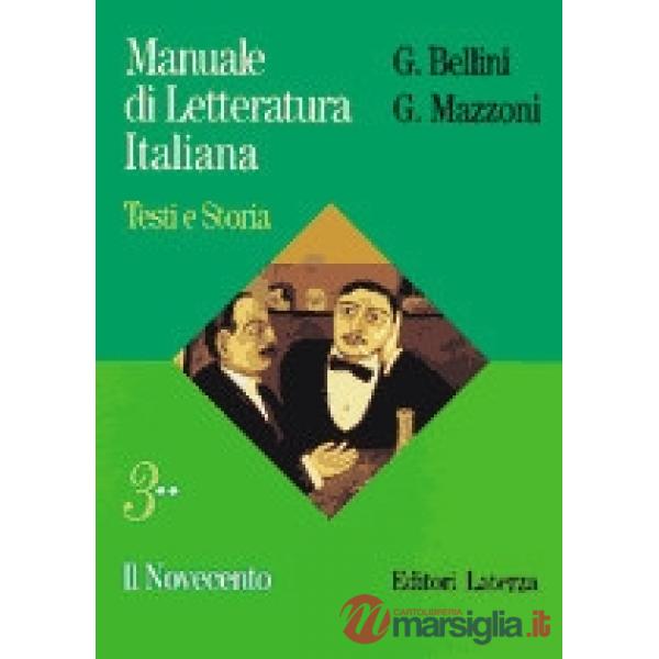 MANUALE LETTERATURA ITALIANA VOL. 3 2 T.