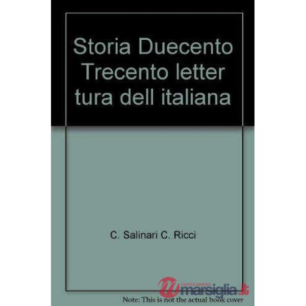 STORIA LETTERATURA ITALIANA VOL. 1 1 T. (BROCCA)