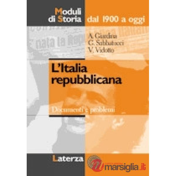 ITALIA REPUBBLICANA MODULI DI STORIA