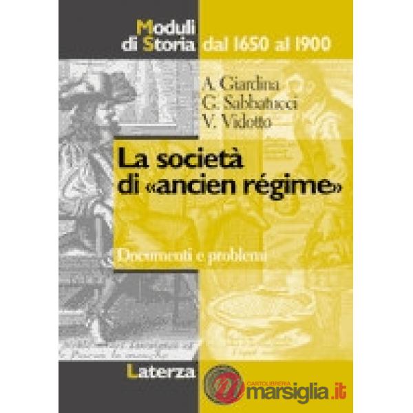SOCIETA DI ANCIEN REGIME MOD. DI STORIA