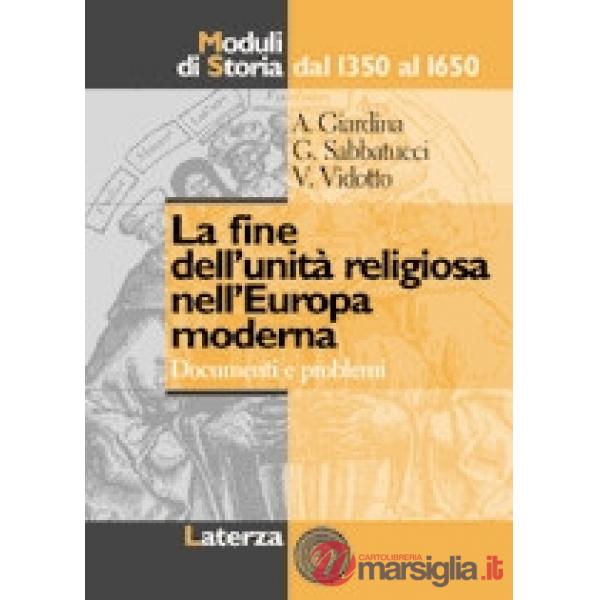 FINE DELL'UNITA RELIGIOSA... MOD.STO.