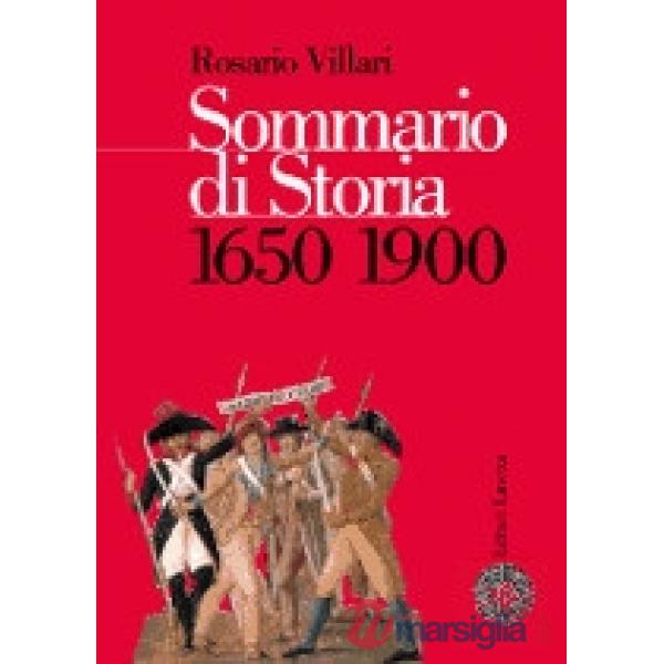 SOMMARIO DI STORIA 2 X TR 1650 - 1900