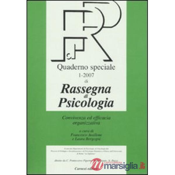 Rassegna di psicologia. Quaderno speciale (2007). Vol. 1