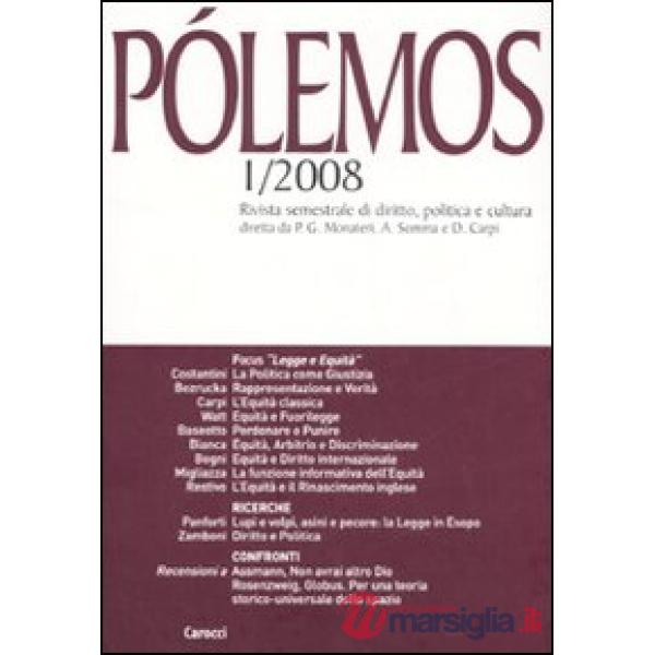 Pólemos. Rivista semestrale di diritto, politica e cultura (2008). Vol. 1