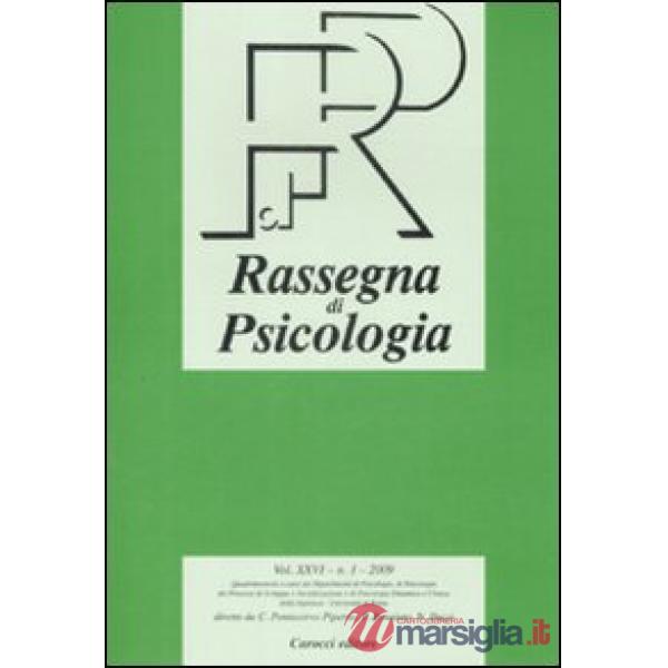 Rassegna di psicologia (2009). Vol. 1