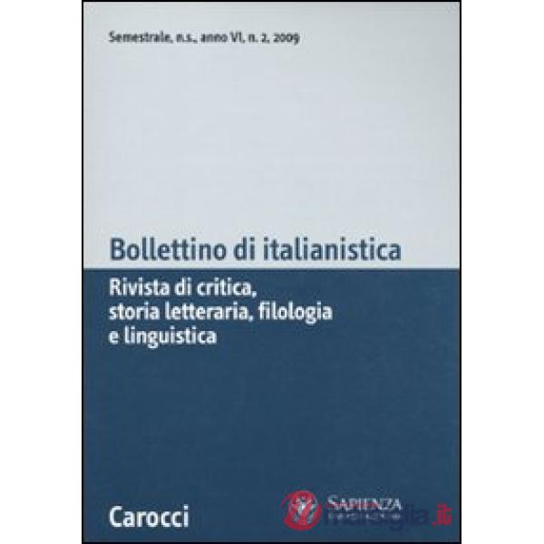 Bollettino di italianistica. Rivista di critica, storia letteraria, filologia e 