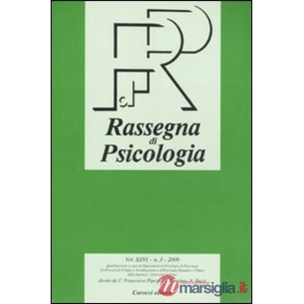 Rassegna di psicologia (2009). Vol. 3
