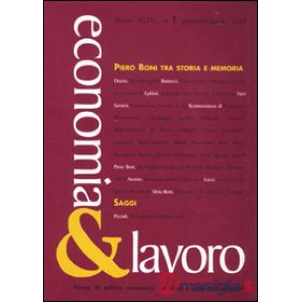 Economia & lavoro (2010). Vol. 1