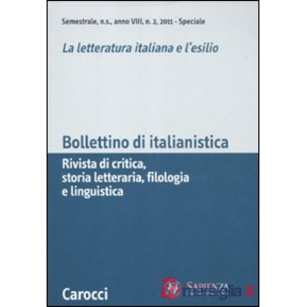 Bollettino di italianistica. Rivista di critica, storia letteraria, filologia e 