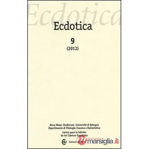 Ecdotica (2012). Vol. 9