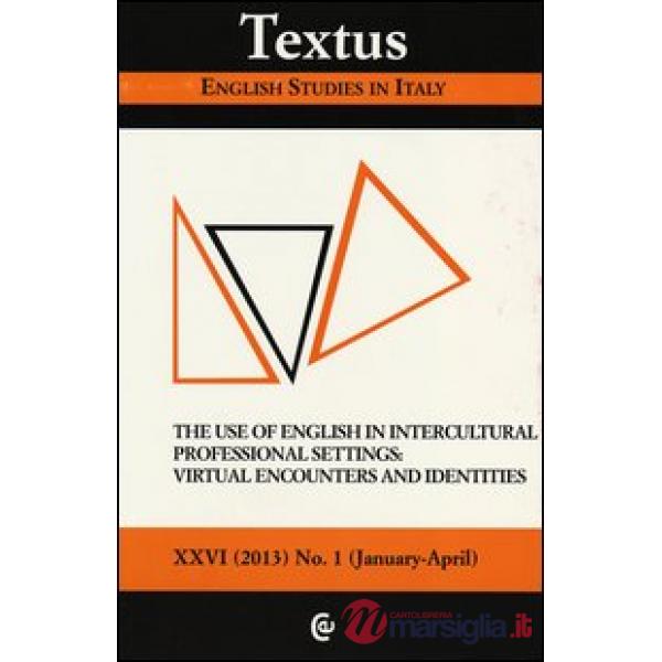 Textus. English studies in Italy (2013). Vol. 1