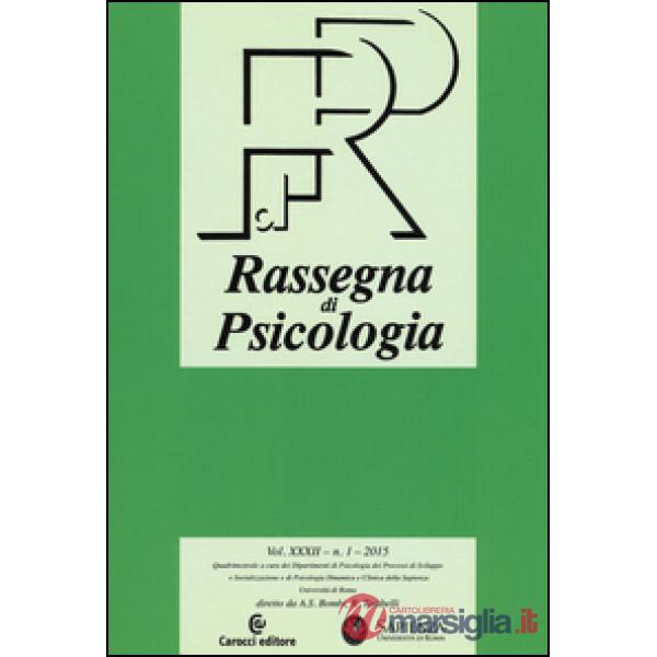 Rassegna di psicologia (2015). Vol. 1