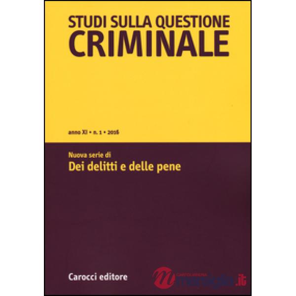 Studi sulla questione criminale (2016)
