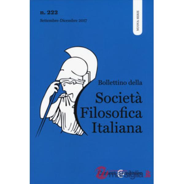 Bollettino società filosofica italiana (2017). Vol. 3: Settembre-dicembre