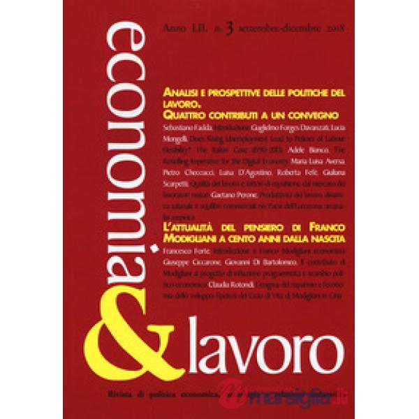 Economia & lavoro (2018). Vol. 3: Settembre-dicembre