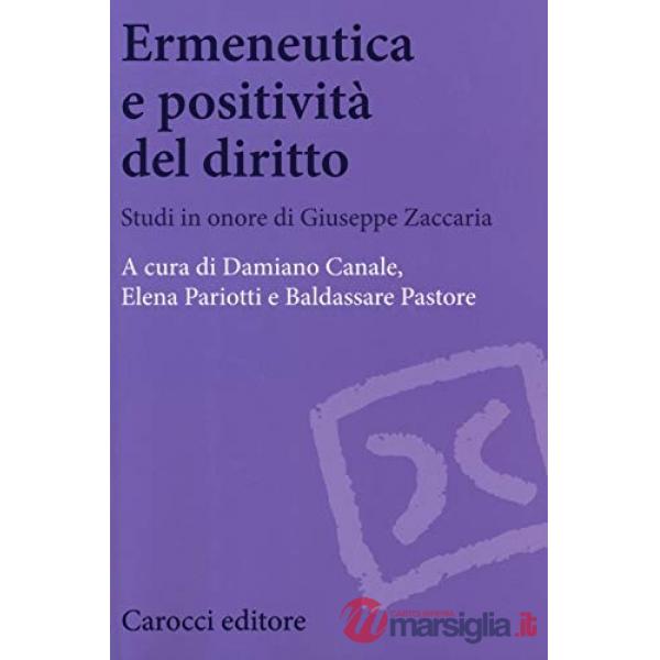 Ermeneutica e positività del diritto. Studi in onore di Giuseppe Zaccaria