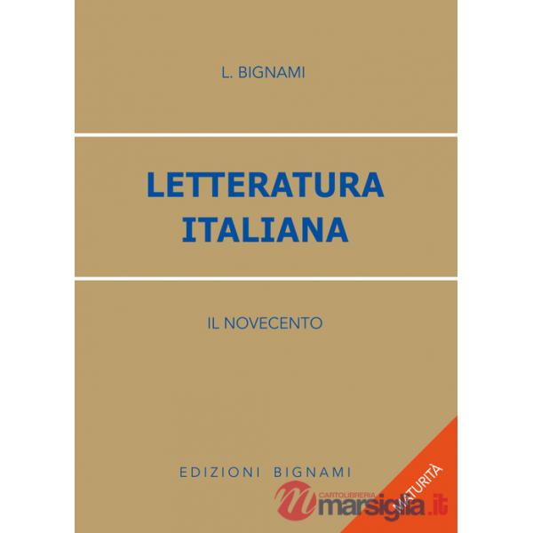 LETTERATURA ITALIANA IL 900, RIASS.