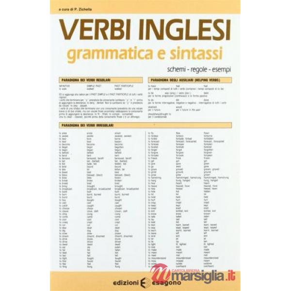 Verbi inglesi. Grammatica e sintassi. Schemi, regole, esempi
