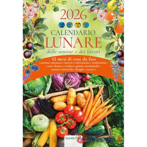 Calendario lunare 2026 da parete