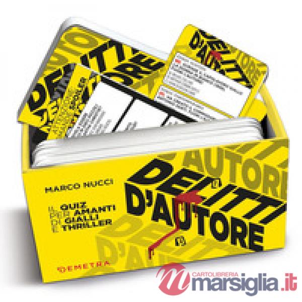 Delitti d'autore. Il quiz per gli amanti di gialli e thriller. Con Carte