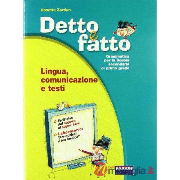 DETTO E FATTO LINGUA COM TESTI