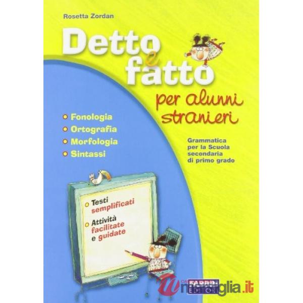 DETTO E FATTO X ALUNNI STRANIERI X VENDITA