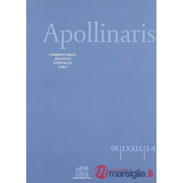 Apollinaris (2006) vol. 3-4