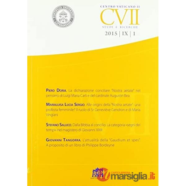Centro Vaticano II. Studi e ricerche (2015). Vol. 1