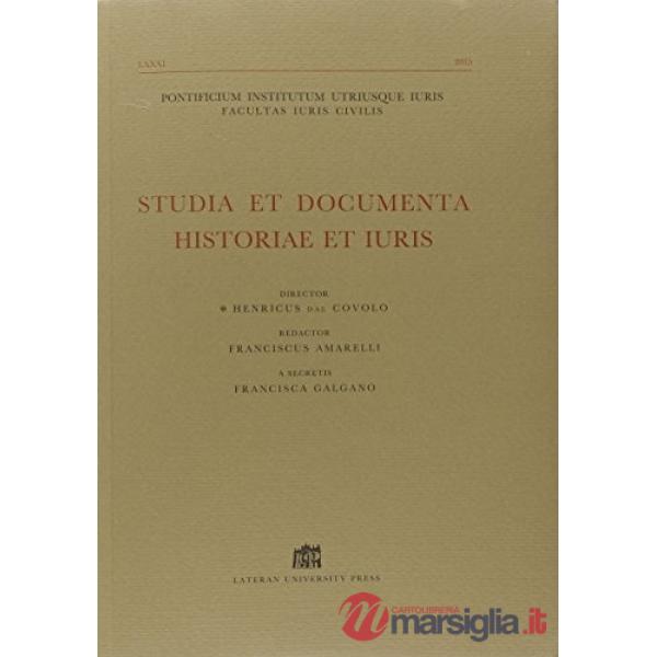 Studia et documenta historia et iuris (2015)
