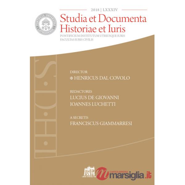 Studia et documenta historiae et iuris (2018). Vol. 84