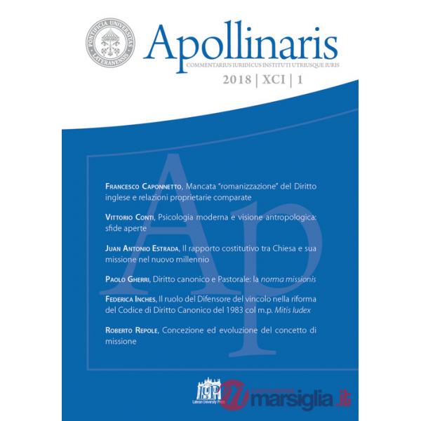 Apollinaris (2018). Vol. 1