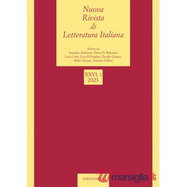 Nuova rivista di letteratura italiana (2023). Vol. 1