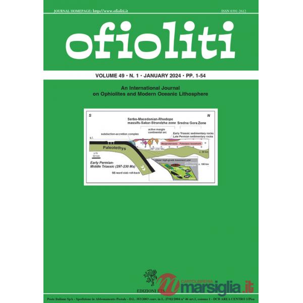 Ofioliti. An international journal on ophiolites and modern oceanic lithosphere (2024). Vol. 49/1