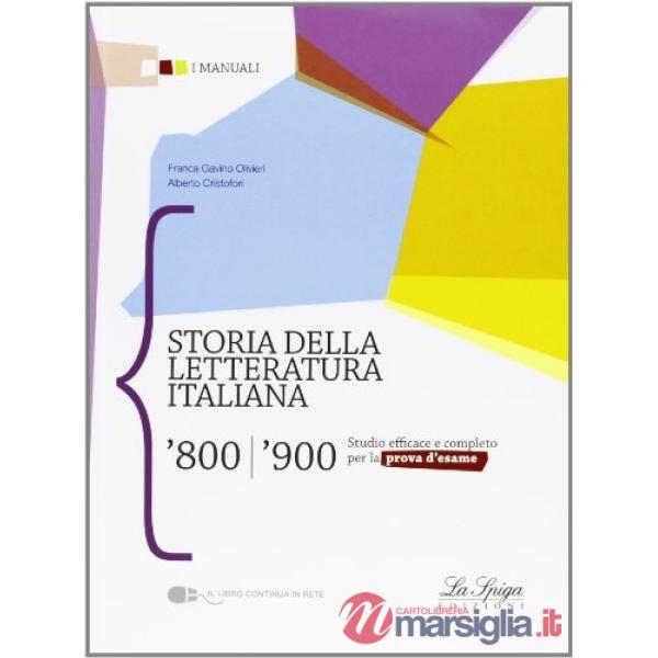 STORIA LETTERATURA ITALIANA '800/'900