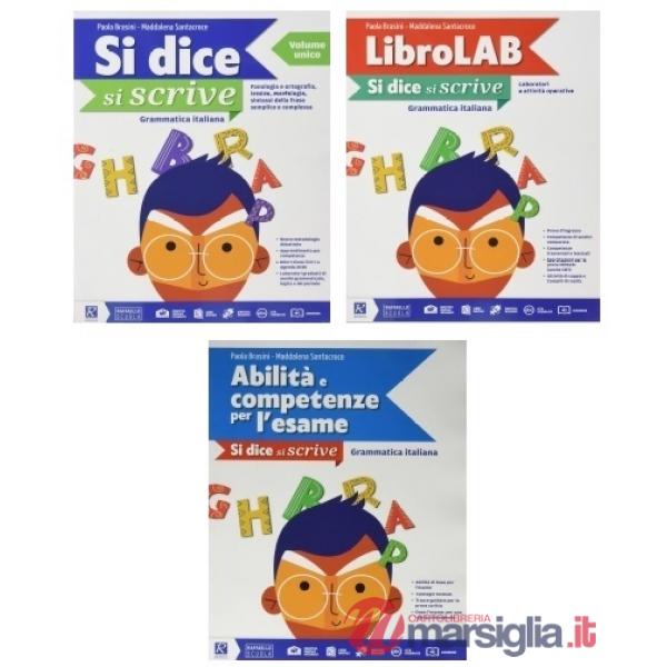 SI DICE SI SCRIVE UNICO + LIBRO LAB + ESAME