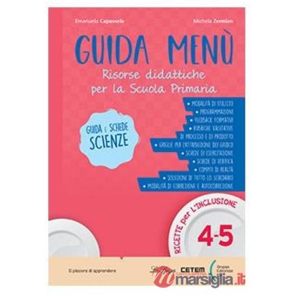 GUIDA MENU' SCIENZE-SCHEDE SCIENZE 4-5