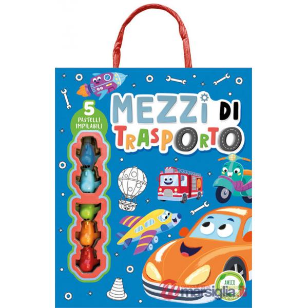 Mezzi di trasporto. Ediz. illustrata. Con 5 pastelli colorati