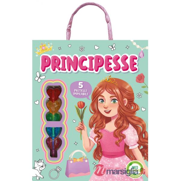 Principesse. Libro da colorare. Ediz. illustrata. Con 5 pastelli