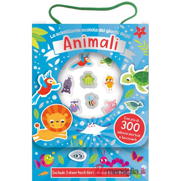 Scintillante scatola dei giochi degli animali. Ediz. a colori. Con Adesivi (La)