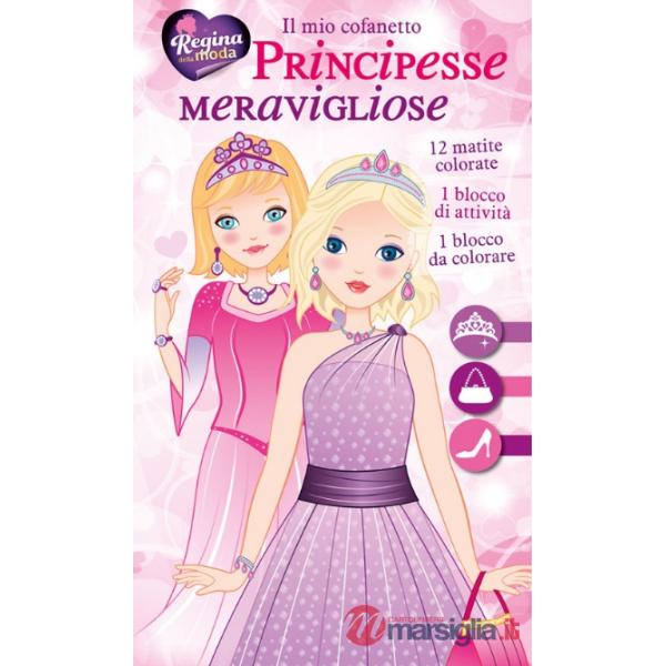 Mio cofanetto. Principesse meravigliose. Ediz. illustrata. Con 12 matite colorate (Il)