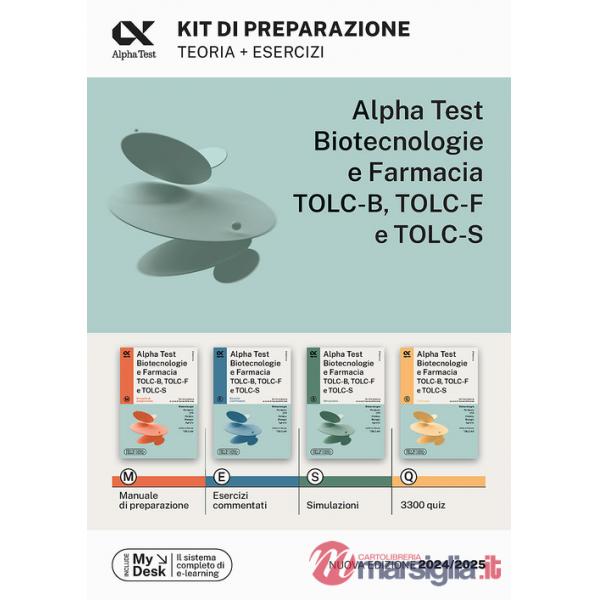 BIOTECNOLOGIE E FARMACIA TOLC - B TOLC - F E TOLC - S - KIT DI PREP.