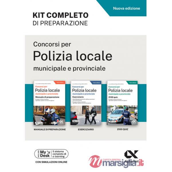 Concorsi per polizia locale - kit di preparazione. Con quiz ufficiali e simulatore online