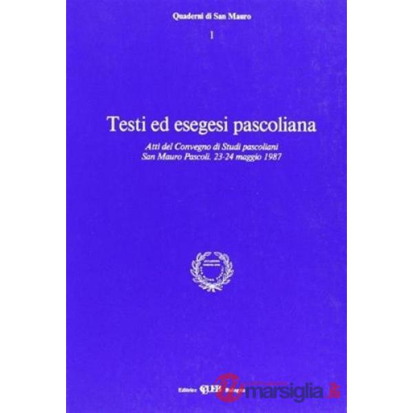 Testi ed esegesi pascoliana