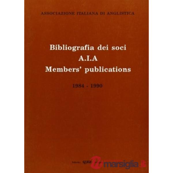 Bibliografia dei soci AIA members' publications 1984-1990