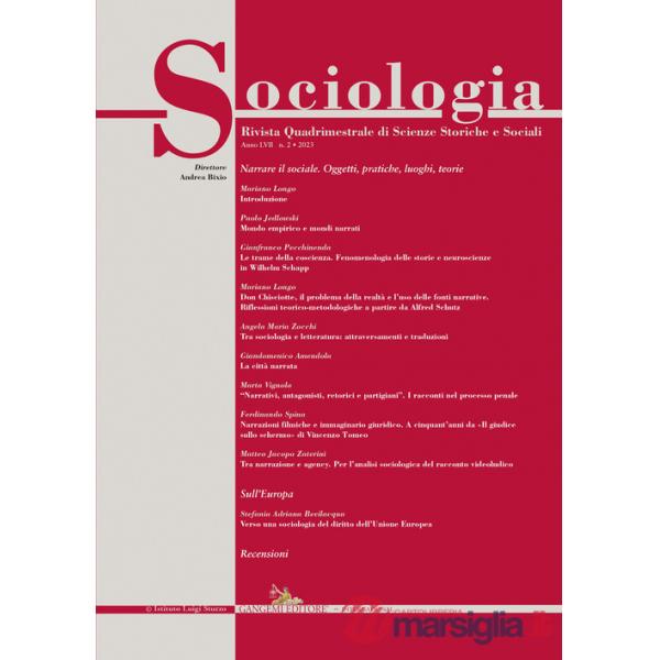 Sociologia. Rivista quadrimestrale di scienze storiche e sociali (2023). Vol. 2