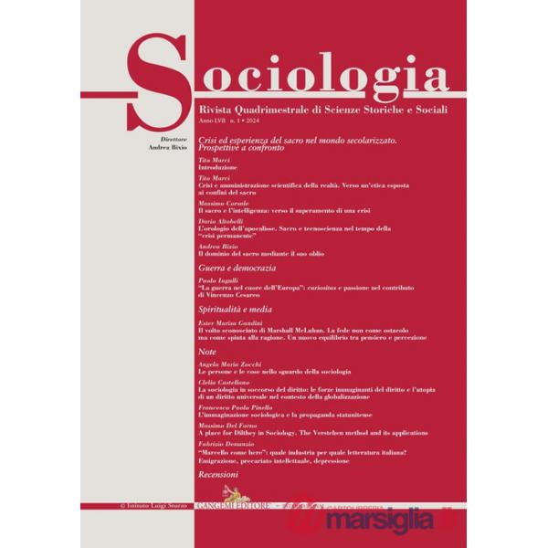 Sociologia. Rivista quadrimestrale di scienze storiche e sociali (2024). Vol. 1