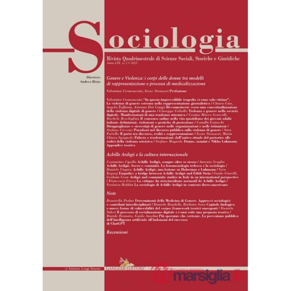 Sociologia. Rivista quadrimestrale di scienze storiche e sociali (2025). Vol. 2