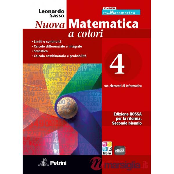 NUOVA MATEMATICA A COLORI ROSSA TR 4 + EB